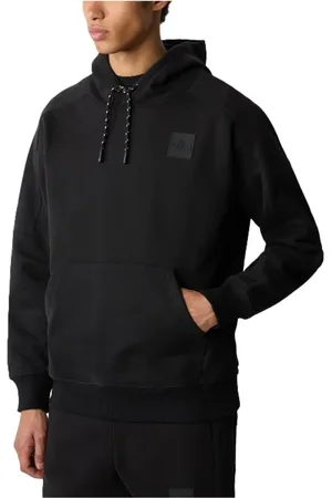 The North Face Sweatshirts & Hoodies, Heren, Zwart, L, Katoen, Zwarte hoodie met kangoeroezak