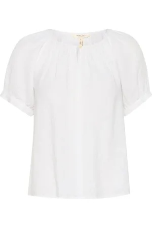 Part Two Blouses & Shirts, Dames, Wit, 2Xs, Linnen, Vrouwelijke Linnen Blouse Bright