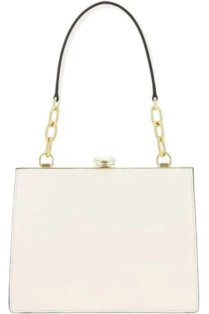 Miu Miu Tassen, Dames, Wit, ONE Size, Leer, Witte Nappa Leren Box Tas