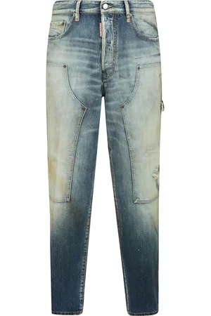 Dsquared2 Jeans, Heren, Blauw, S, Katoen, Wijde Rechte Jeans