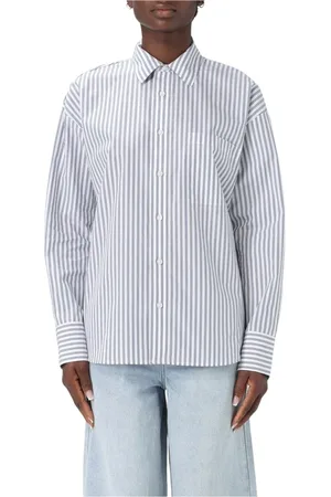 Michael Kors Blouses & Shirts, Dames, Blauw, XS, Blauwe Elegant Button-Up Shirt Vrouw