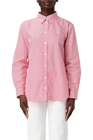 Tommy Hilfiger Blouses & Shirts, Dames, Roze, S, Stijlvolle Multicolor Casual Shirt