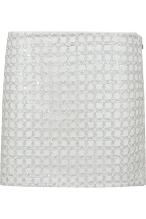 ROTATE Rokken, Dames, , M, Polyester, Geborduurde Minirok met Ritssluiting