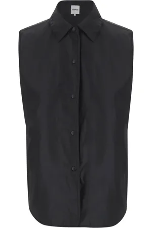 Aspesi Blouses & Shirts, Dames, Zwart, L, Nylon, Nylon Vest