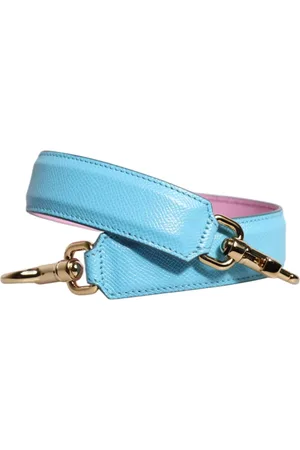 Dolce & Gabbana Tassen, Dames, Blauw, ONE Size, Leer, Luxe Leren Schouderband met Metalen Details