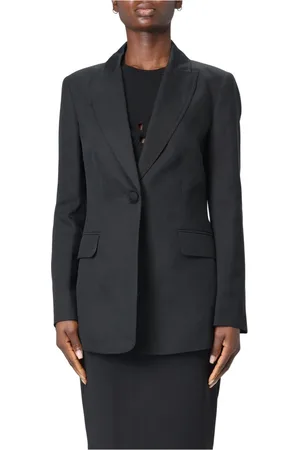 Twin-Set Jassen, Dames, Zwart, S, Stijlvolle Jas voor een Trendy Look