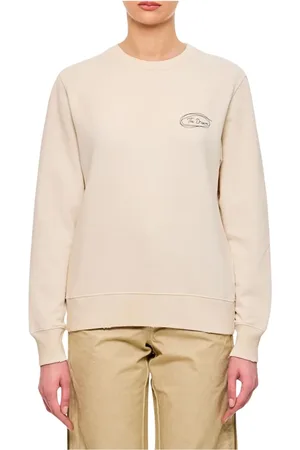 Golden Goose Sweatshirts & Hoodies, Dames, Wit, M, Katoen, Witte Sweatshirt met relaxte pasvorm