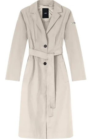 add Mantels, Dames, Grijs, 2Xs, Katoen, Katoenen Trench