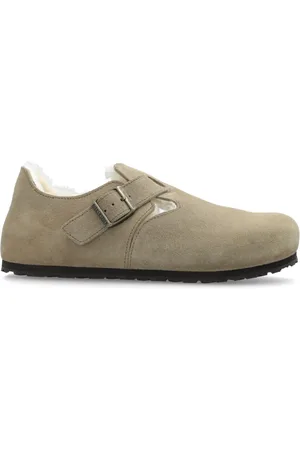 Birkenstock Schoenen, Heren, Grijs, 41 EU, Leer, London Shearling Schoenen