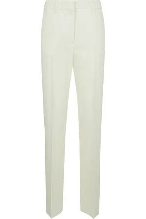 Golden Goose Broeken, Dames, , S, Wol, Witte Wol Maatwerk Broek