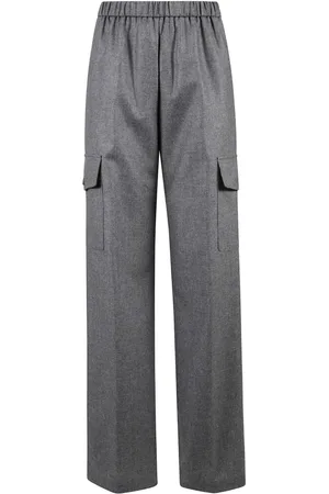 Aspesi Broeken, Dames, Grijs, XS, Wol, Model 0128 Broek