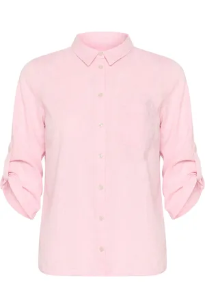 Part Two Blouses & Shirts, Dames, Roze, M, Roze Nectar Chambrey Overhemdblouse