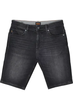 HUGO BOSS Korte broeken, Heren, Zwart, W31, Katoen, Moderne Bermuda Shorts voor Mannen