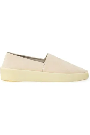 FEAR OF GOD Schoenen, Heren, , 43 EU, Suède, Leren Slip-On Loafer met Hoge Rubberen Zool