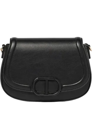 Twin-Set Tassen, Dames, Zwart, ONE Size, Koraal Schoudertas Chic Accessoire