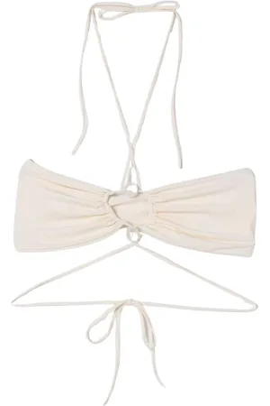 MAGDA BUTRYM Badkleding, Dames, Wit, S, Ruffled One-Shoulder Swimsuit