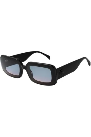 Maje Accessoires, Dames, Zwart, ONE Size, Zwarte Rechthoekige Gradient Zonnebril UV-bescherming