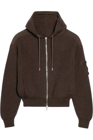 Jacquemus Sweatshirts & Hoodies, unisex, Bruin, L, Wol, Bruine Hoodie Seville Stijl