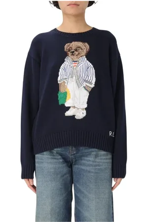 Ralph Lauren Truien, Dames, Blauw, XS, Blauwe Crew Neck Sweatshirt voor Vrouwen