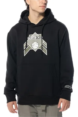 adidas Sweatshirts & Hoodies, Heren, Zwart, M, Basketbal Hoodie Heren