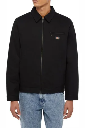 Dickies Jassen, Heren, Zwart, S, Katoen, Zwarte Canvas Schildersjas
