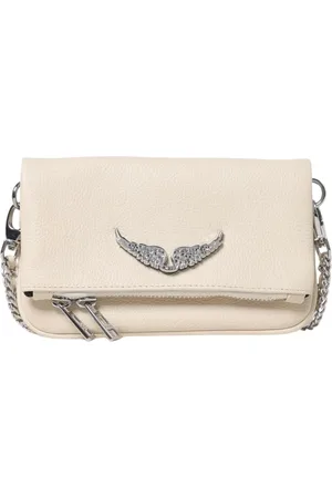 Zadig & Voltaire Tassen, Dames, Wit, ONE Size, Stijlvolle leren crossbody tas