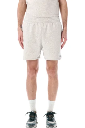 Asics Korte broeken, Heren, Grijs, L, Katoen, Heathered Light Grey Bermudas Coast Sweatshorts