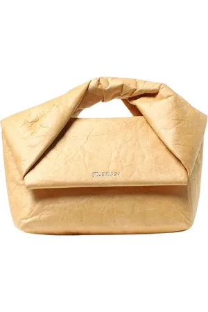 J.W.Anderson Tassen, Dames, , ONE Size, Leer, Mini Knotted Top Handle Tas