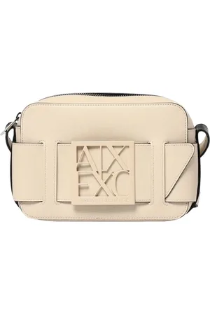 Armani Exchange Tassen, Dames, , ONE Size, Zwarte Cutout Logo Schoudertas