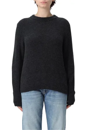 K-Way Truien, Dames, Zwart, M, Zwarte Gebreide Pullover Sweater