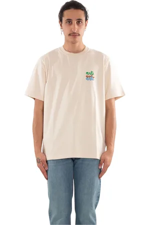 Arte Antwerp Tops, Heren, , L, Crème Logo T-shirt Triple Style