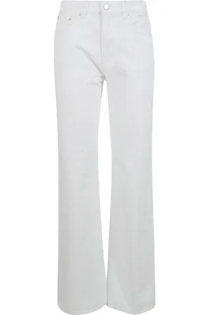 haikure Jeans, Dames, Wit, W27, Denim, Wijde Pijp Denim Jeans