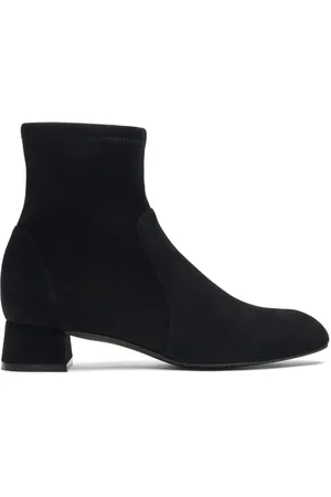 Stuart Weitzman Schoenen, Dames, Zwart, 37 EU, Suède, Grace Sock Bootie
