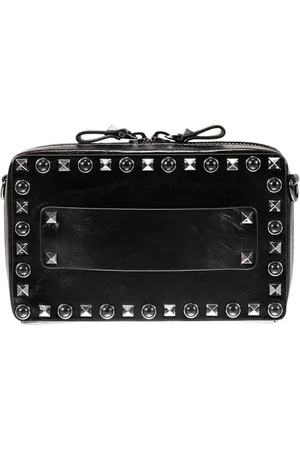 VALENTINO GARAVANI Tassen, Dames, Zwart, ONE Size, Leer, Rockstud Noir Schoudertas