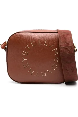 Stella McCartney Tassen, Dames, Bruin, ONE Size, Auburn Top Zip Schoudertas