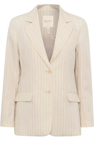 Part Two Jassen, Dames, , S, Gestreepte Blazer met V-Hals