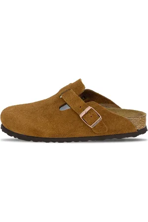 Birkenstock Schoenen, Heren, Bruin, 44 EU, Leer, Boston SFB Clogs