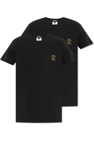 VERSACE Tops, Heren, Zwart, M, Ondergoedcollectie T-shirt 2-pack