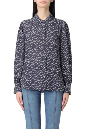 Liu Jo Blouses & Shirts, Dames, Zwart, L, Elegante Zijden Blouse
