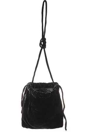 Aspesi Tassen, Dames, Zwart, ONE Size, Viscose en zijden tas