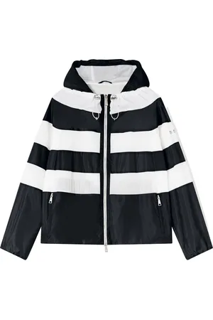 add Jassen, Dames, Zwart, 2Xs, Nylon, Gestreepte Windjack van Nylontaf