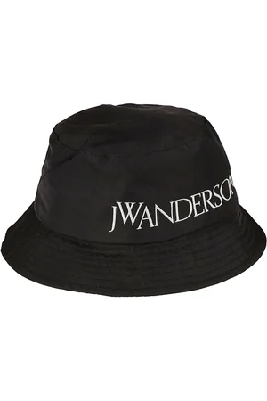 J.W.Anderson Accessoires, Dames, Zwart, S/M, Polyester, Logo Bucket Hat Accessoires