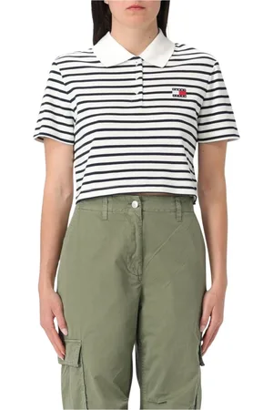 Tommy Hilfiger Tops, Dames, Wit, 2Xs, Polo Shirt met Geborduurd Logo