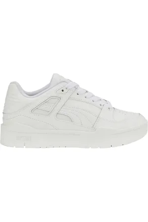 PUMA Schoenen, Heren, Wit, 37 EU, Leer, Witte Slipstream Leren Junior Sneakers