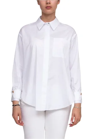 Elisabetta Franchi Blouses & Shirts, Dames, Wit, XS, Witte Dames Shirt 100