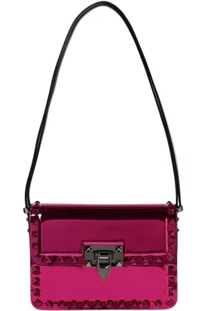 VALENTINO GARAVANI Tassen, Dames, Roze, ONE Size, Metallic Jelly Schoudertas in Fuchsia