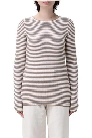 Brunello Cucinelli Truien, Dames, Veelkleurig, XS, Wol, Luxe Merinowol Gebreide Trui