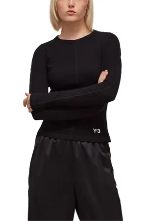 adidas Tops, Dames, Zwart, XS, Katoen, Fitted Long Sleeve Tee