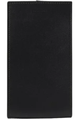 Jil Sander Tassen, Heren, Zwart, ONE Size, Leer, Zwarte Minimalistische Portemonnee