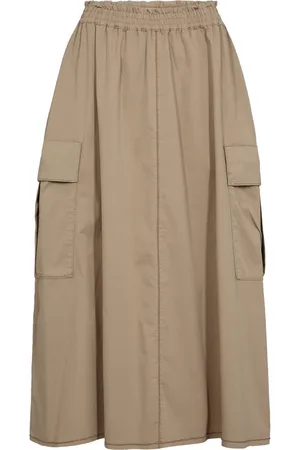 Mos Mosh Rokken, Dames, , M, Katoen, Elegante A-lijn rok met zakken
